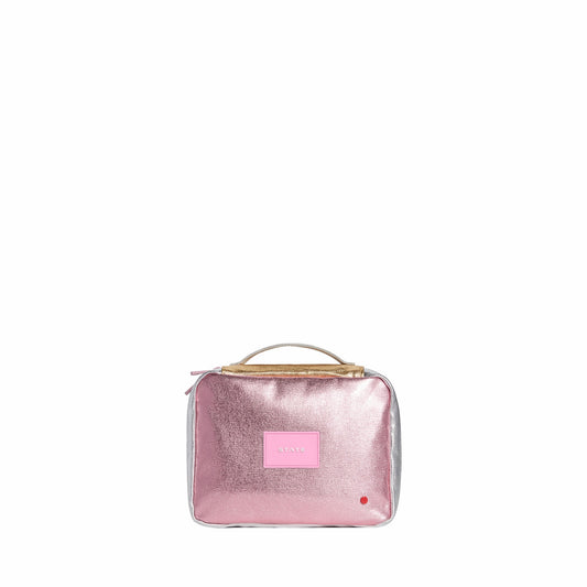 State Bags Great Value - Bensen Toiletry Kit Metallic Pink/Silver