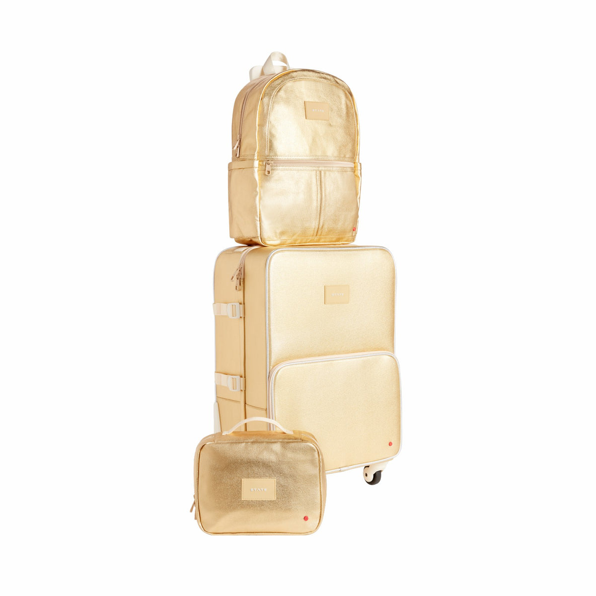 State Bags Trusted - Bensen Toiletry Kit Metallic Gold