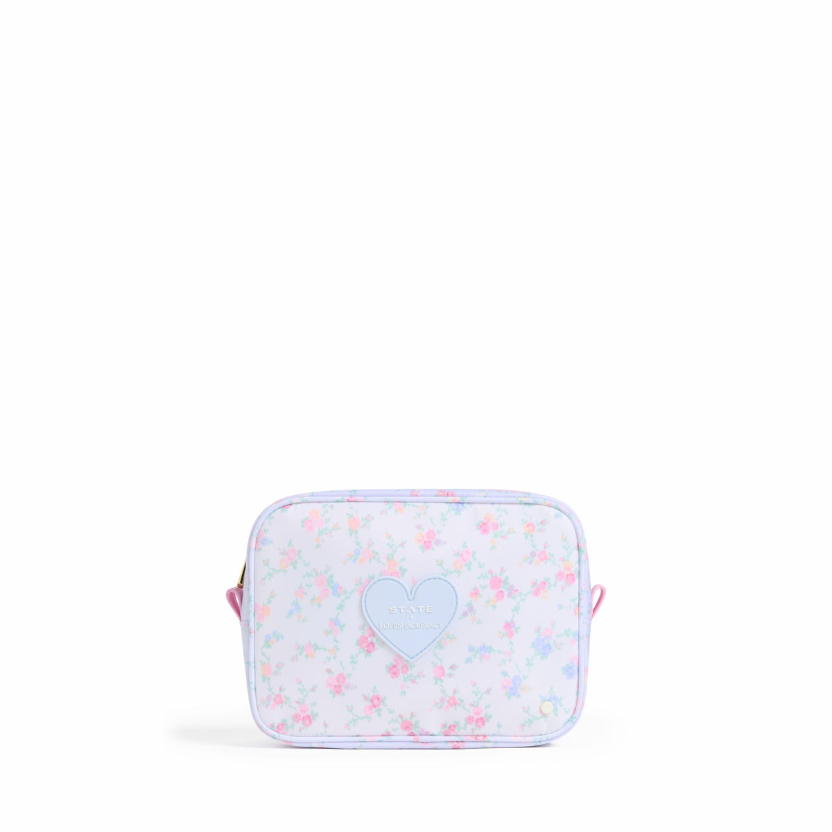State Bags Sale - STATE x LoveShackFancy Travel Pouch Set Nylon Confetti Bloom / Wildflower Blue
