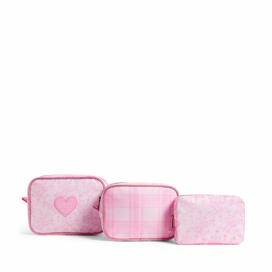State Bags New - STATE x LoveShackFancy Travel Pouch Set Nylon Pink Vanilla