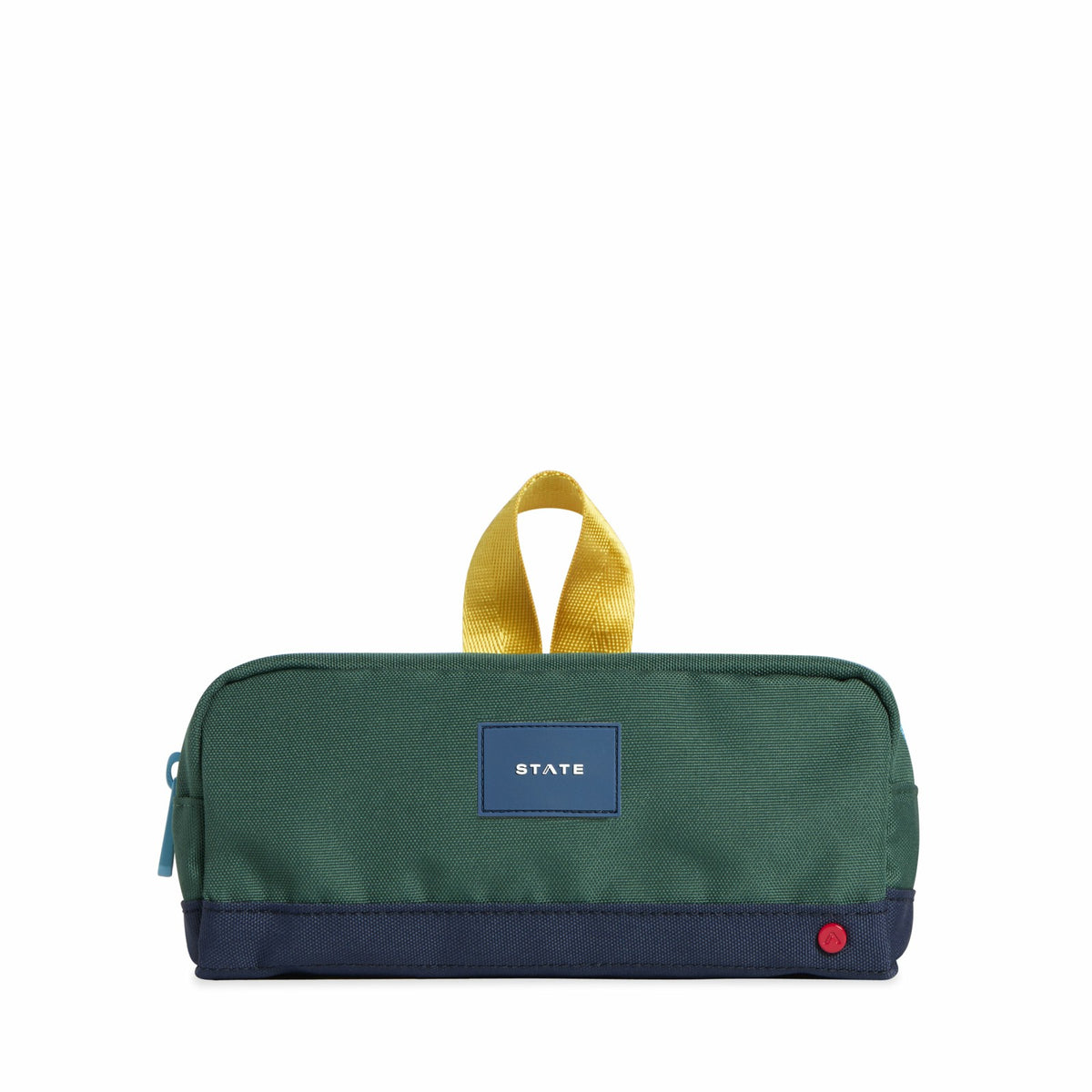 State Bags Top Pick - Clinton Pencil Case Color Block Green/Navy
