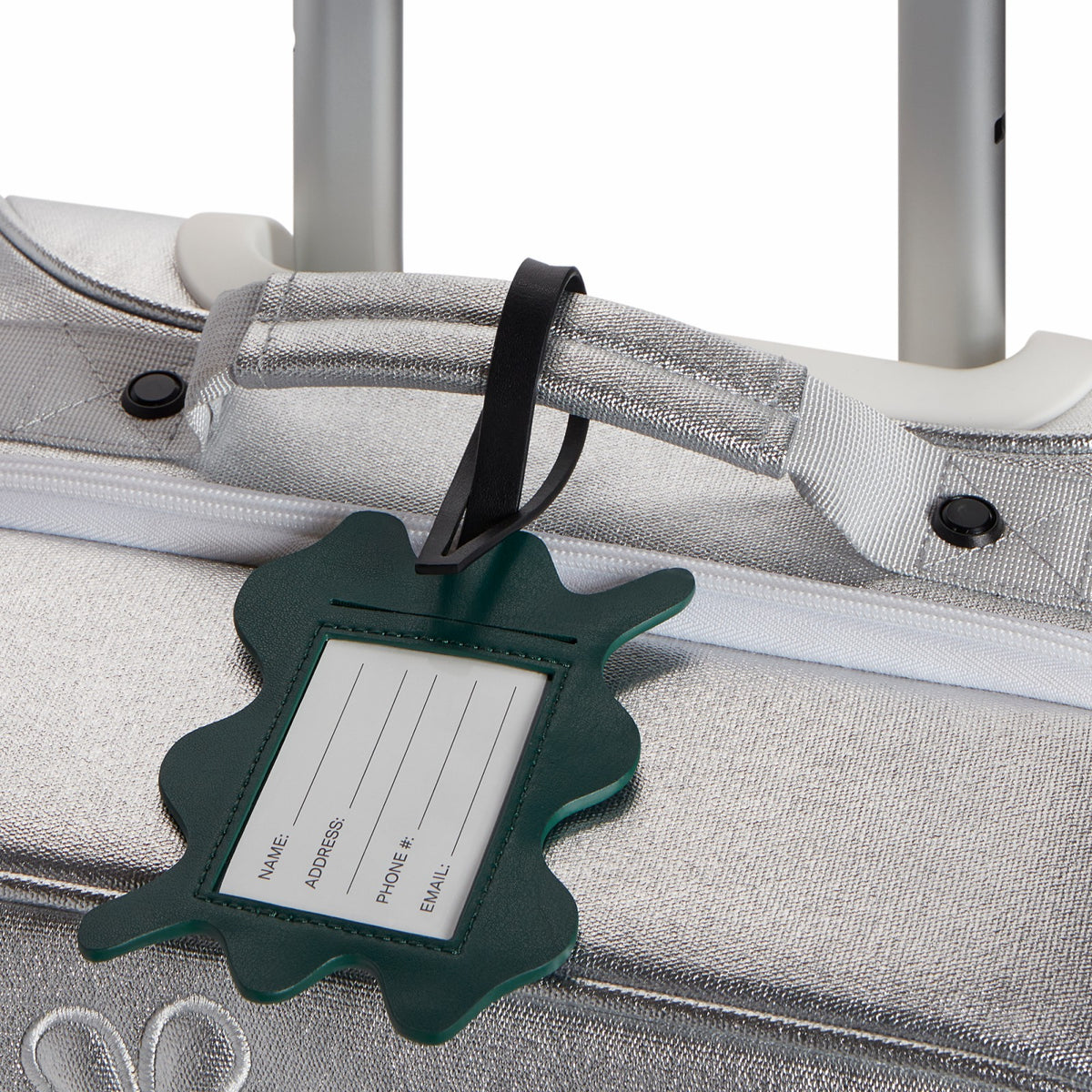 State Bags Great Value - Squiggly Luggage Tag Vegan Leather Olive