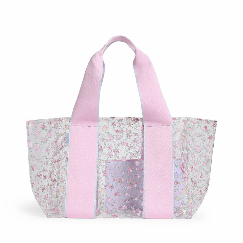 State Bags Quality - STATE x LoveShackFancy Wellington Cabana Tote TPU Wildflower Blue