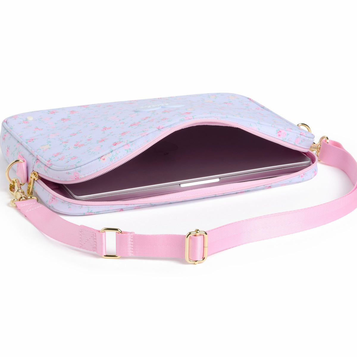 State Bags Deals - STATE x LoveShackFancy Allen Laptop Case Wildflower Blue