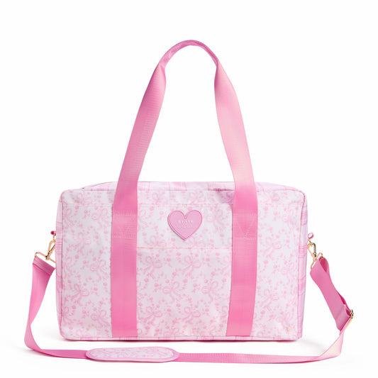 State Bags Hot Sale - STATE x LoveShackFancy Wellington Weekender Nylon Pink Vanilla