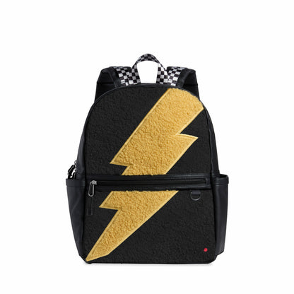 State Bags New - Kane Kids Double Pocket Backpack Fuzzy Bolt