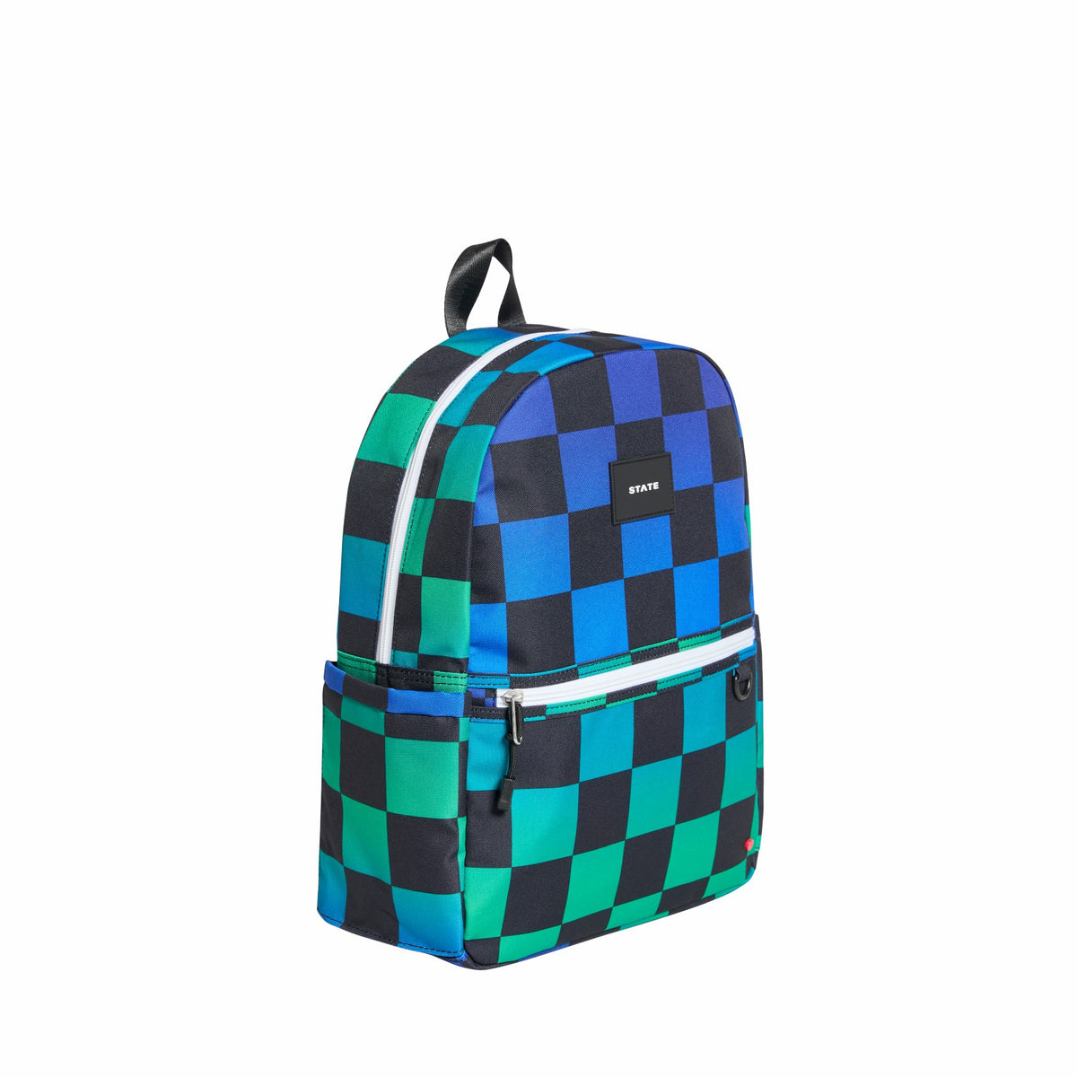 State Bags Popular - Kane Kids Travel Backpack Printed Canvas Blue Checkerboard