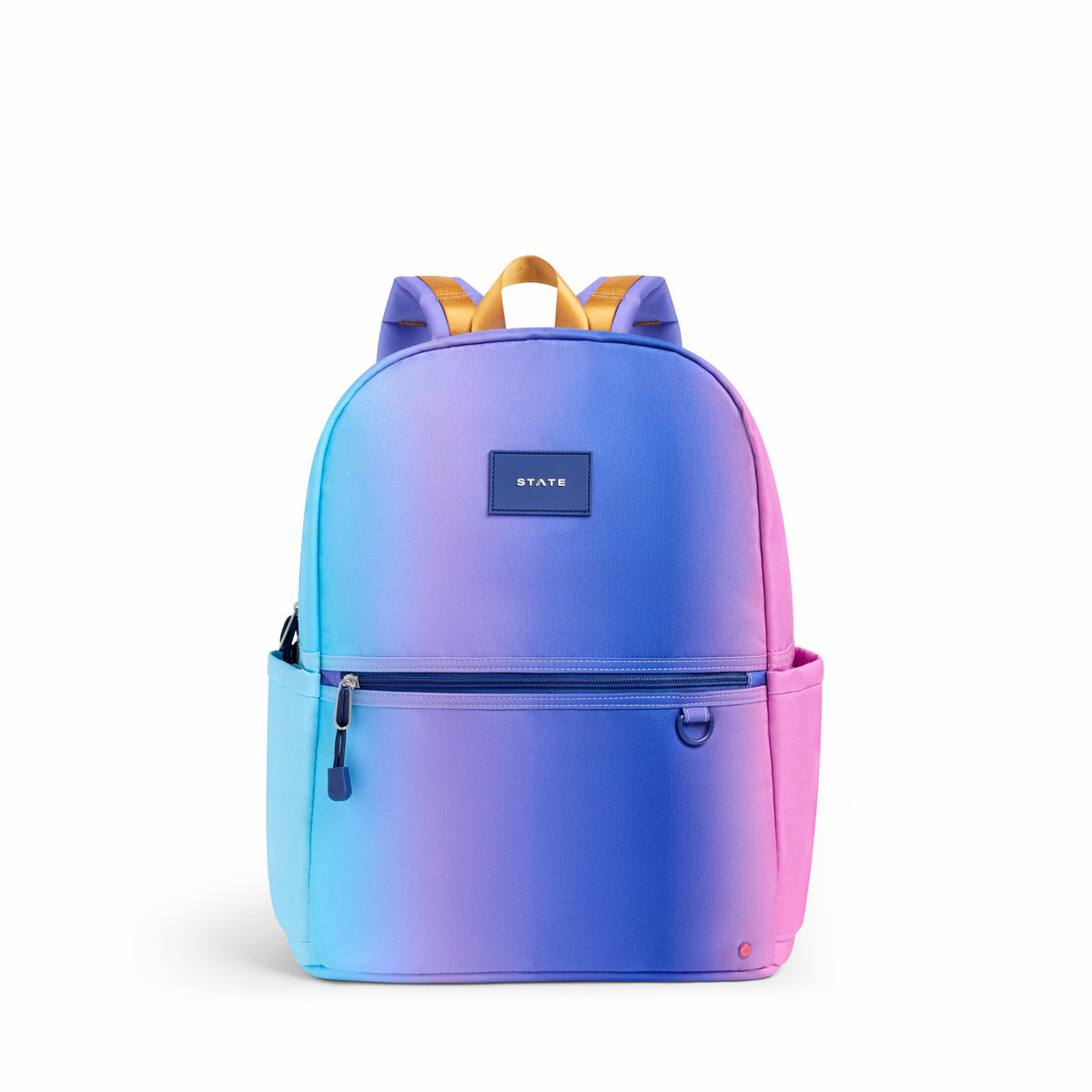 State Bags Trusted - Kane Kids Double Pocket Recycled Polyester Canvas Blue Pink Gradient