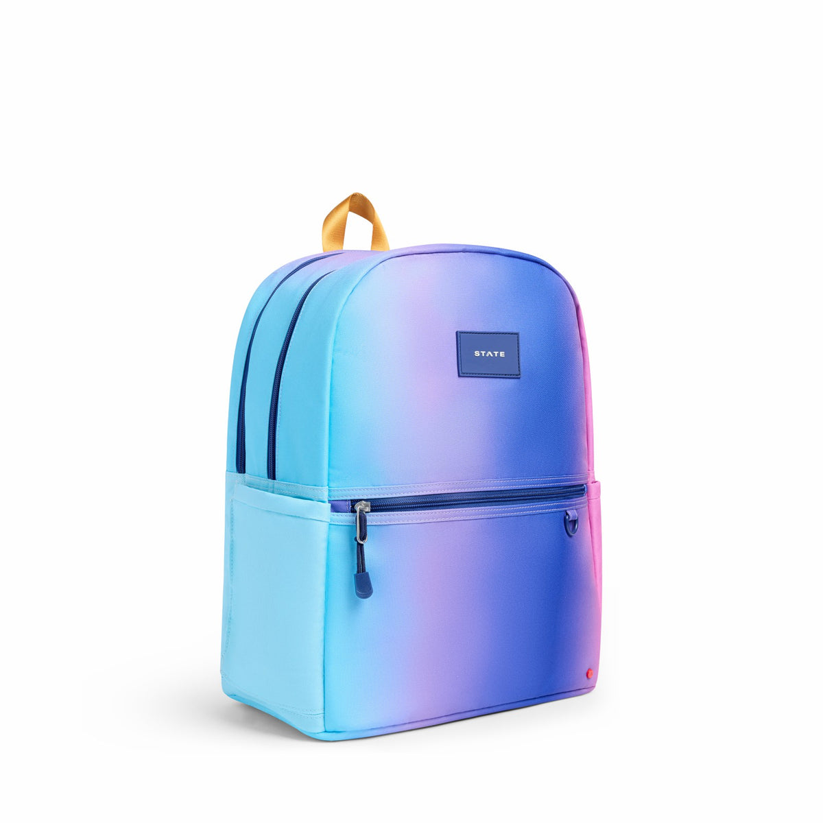 State Bags Trusted - Kane Kids Double Pocket Recycled Polyester Canvas Blue Pink Gradient
