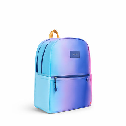 State Bags Trusted - Kane Kids Double Pocket Recycled Polyester Canvas Blue Pink Gradient