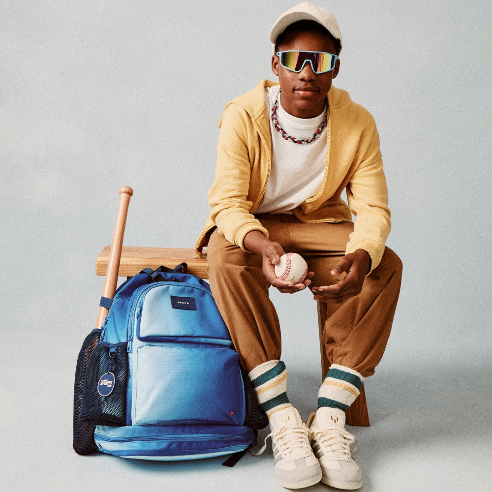 State Bags Smart Buy - Shea Baseball Backpack Blue Gradient