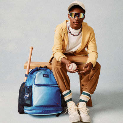 State Bags Smart Buy - Shea Baseball Backpack Blue Gradient