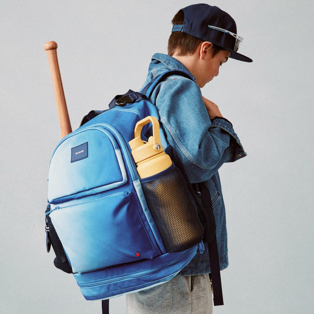 State Bags Smart Buy - Shea Baseball Backpack Blue Gradient