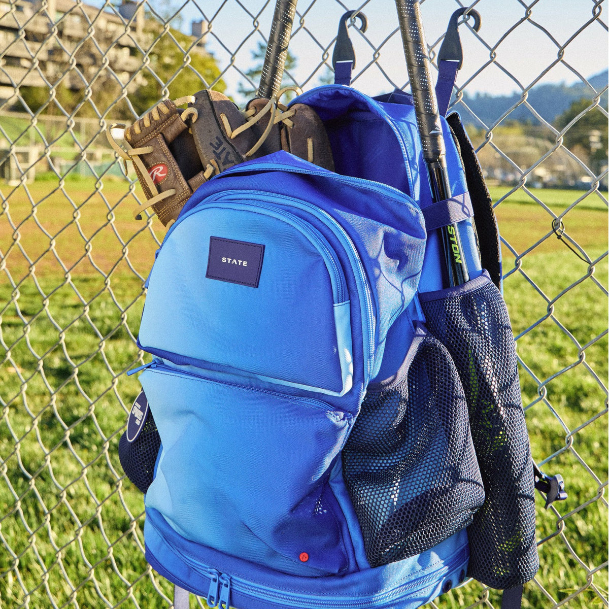 State Bags Smart Buy - Shea Baseball Backpack Blue Gradient