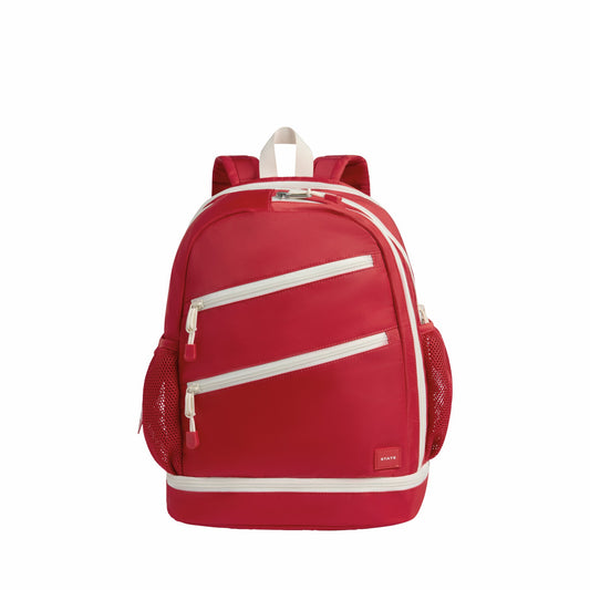 State Bags Exclusive - Lenox Tennis Backpack Nylon Red