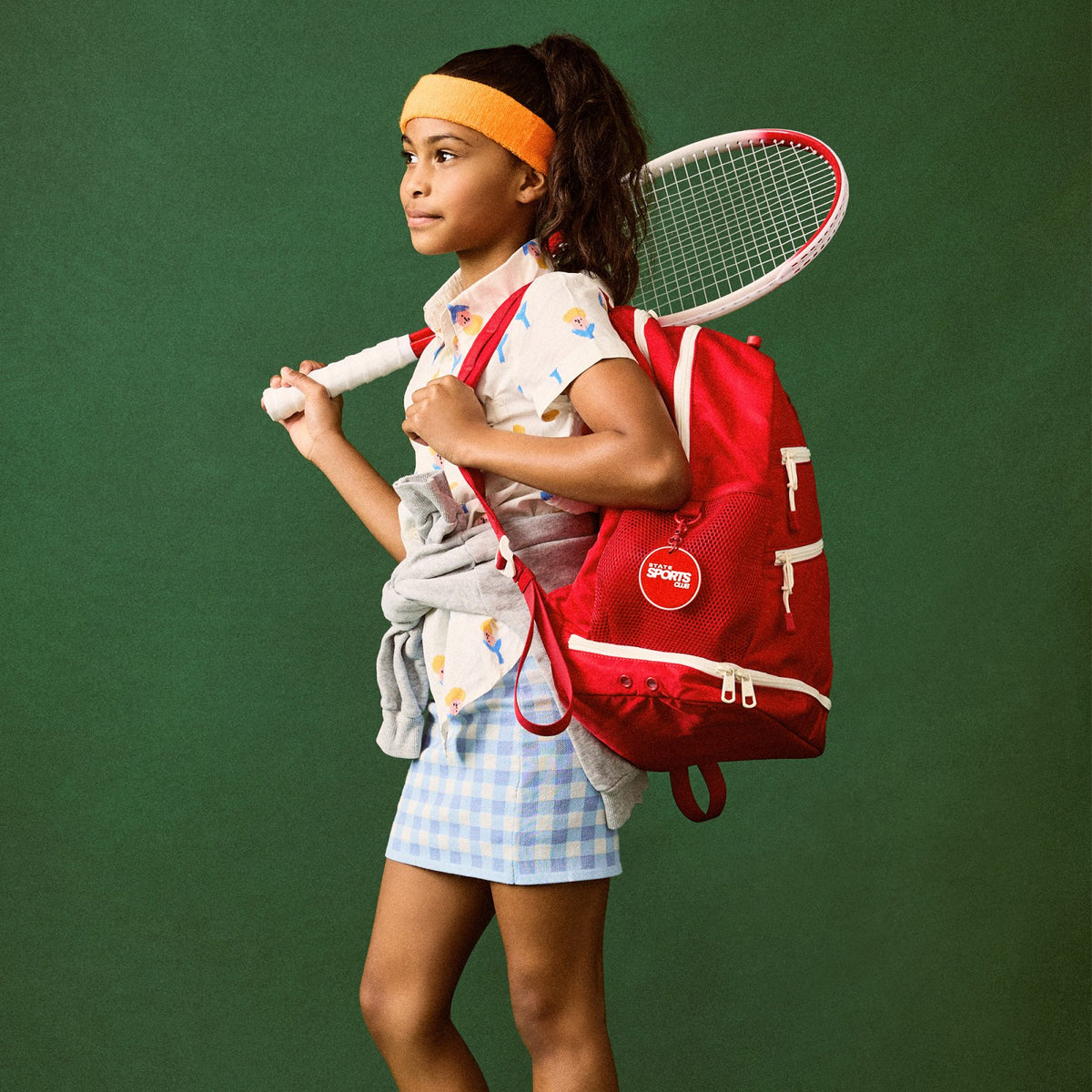State Bags Exclusive - Lenox Tennis Backpack Nylon Red