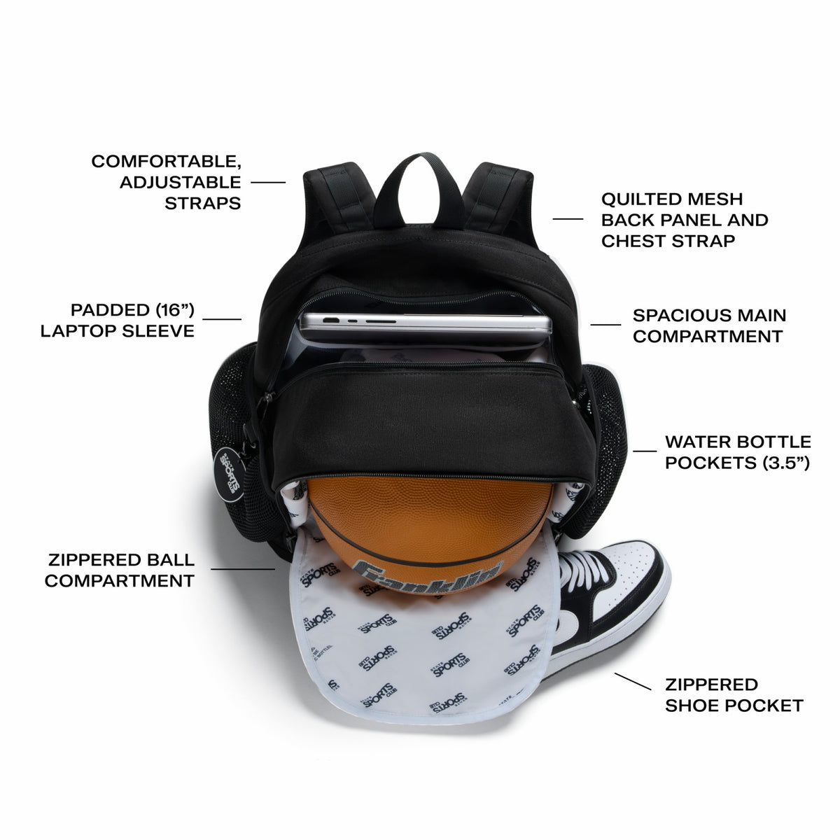 State Bags Premium - Ozzie Ball Backpack Red