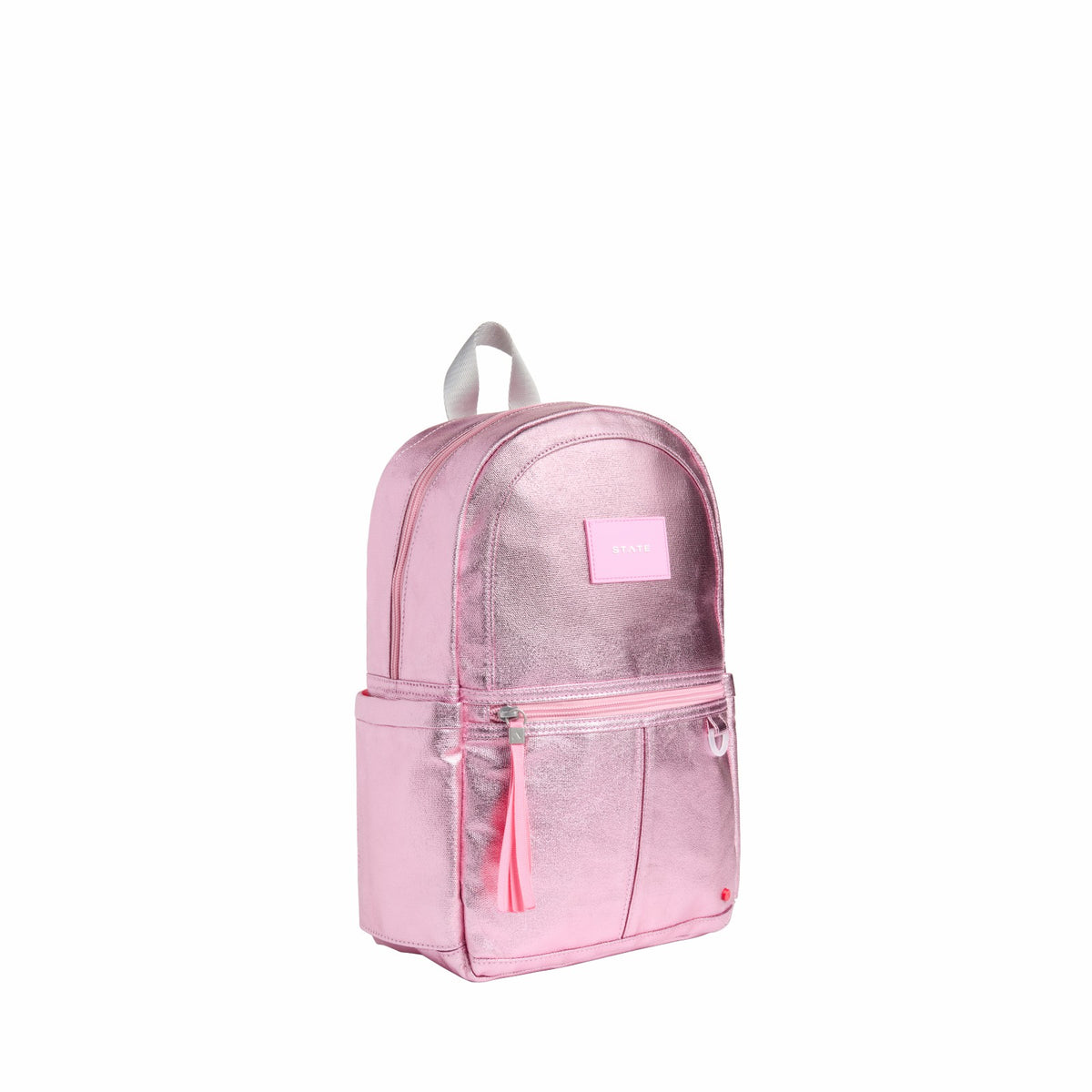 State Bags Exclusive - Kane Mini Backpack Metallic Pink/Silver