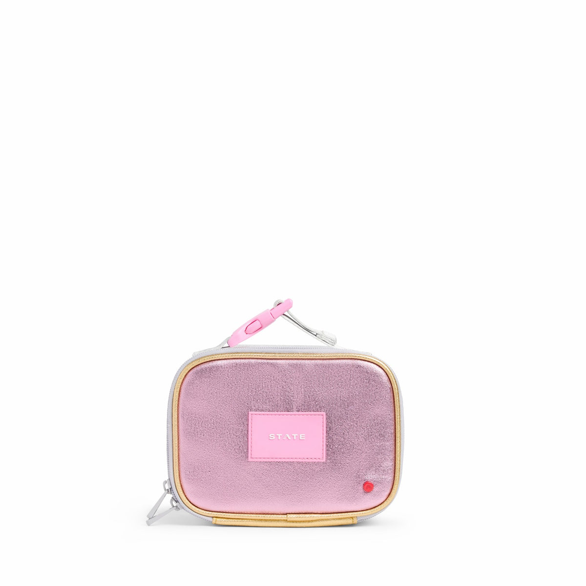 State Bags Classic - Mini Rodgers Snack Pack Metallic Pink/Silver