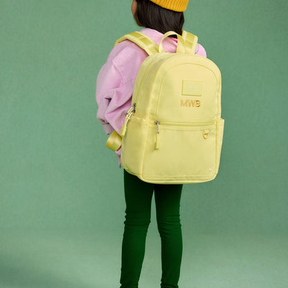 State Bags Premium - Kane Kids Mini Backpack Recycled Polycanvas Solid Butter Yellow