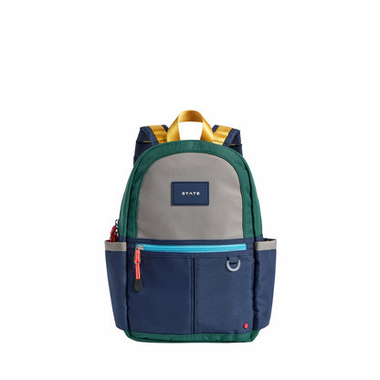 State Bags Customer Favorite - Kane Kids Mini Travel Backpack Color Block Green/Navy