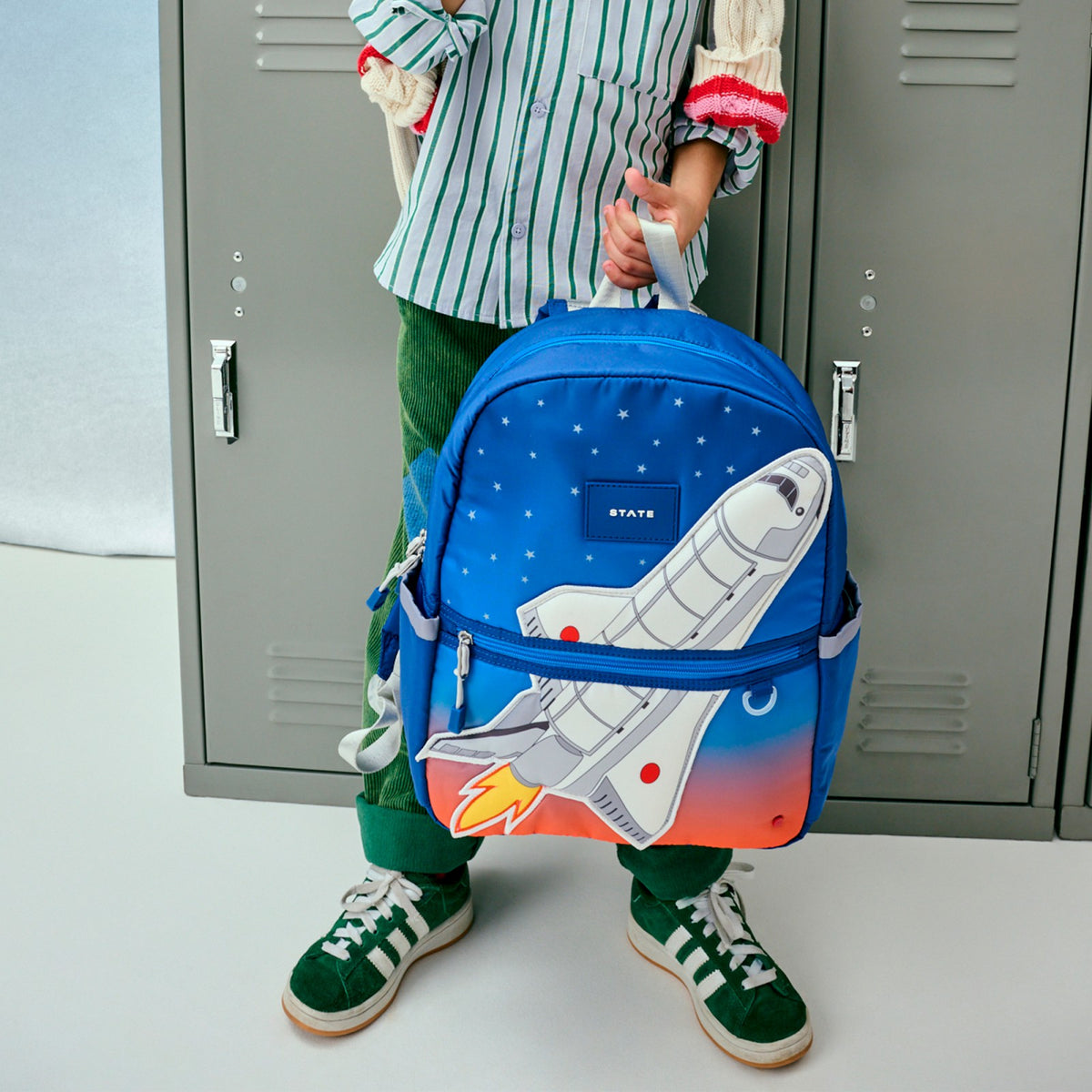 State Bags Best Seller - Kane Kids Backpack Nylon Puffer Spaceship