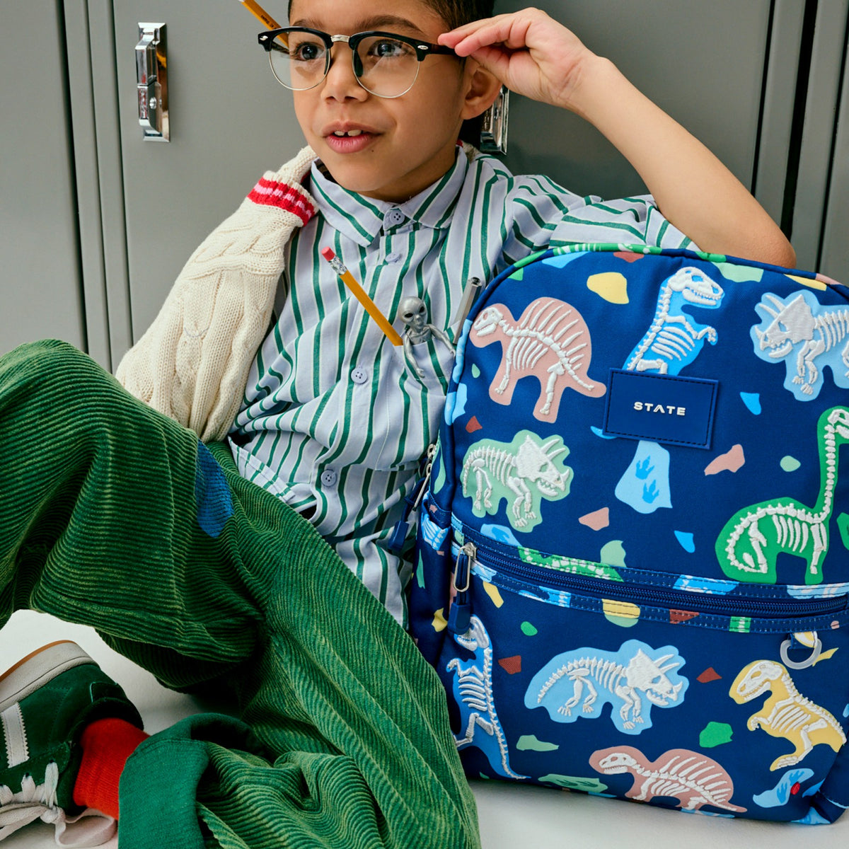 State Bags Hot Sale - Kane Kids Travel Backpack Dino Fossil