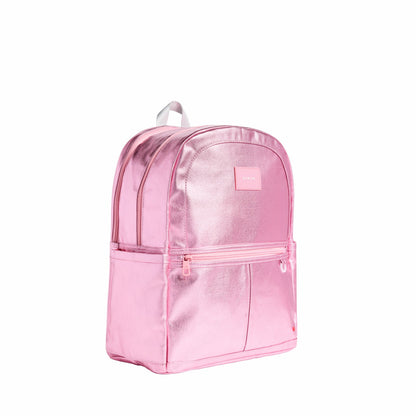State Bags Signature - Kane Kids Large Backpack Metallic Pink/Silver