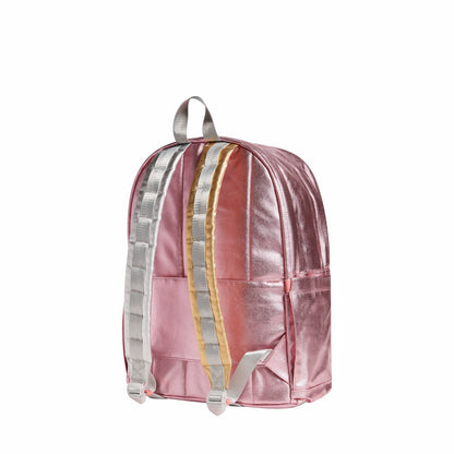 State Bags Signature - Kane Kids Large Backpack Metallic Pink/Silver
