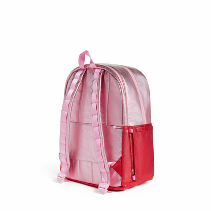 State Bags Trending - Kane Kids Large Backpack Metallic Pink/Red Colorblock