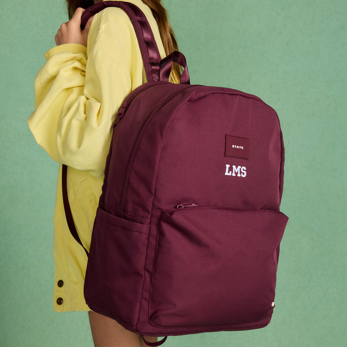 State Bags Value - Reed Backpack Recycled Polycanvas Burgundy