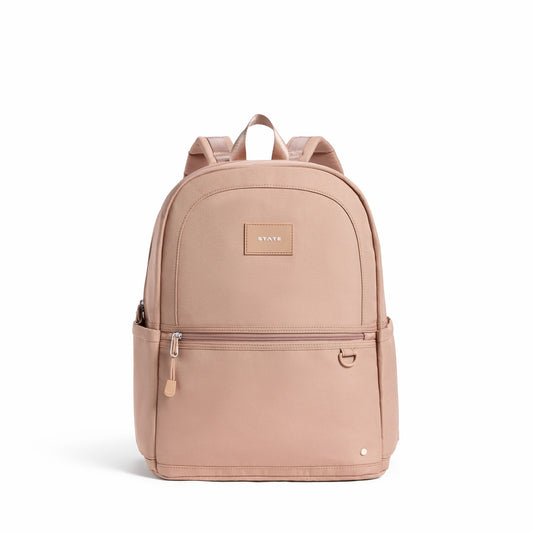 State Bags Latest - Kane Kids Double Pocket Recycled Polyester Canvas Mocha