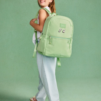 State Bags Discount - Kane Kids Double Pocket Recycled Polyester Canvas Green
