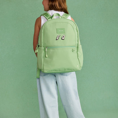 State Bags Discount - Kane Kids Double Pocket Recycled Polyester Canvas Green