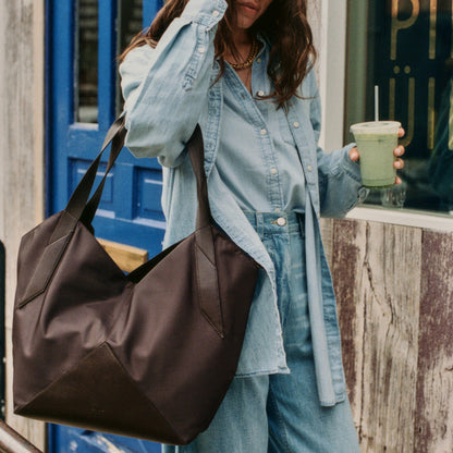 State Bags Best Seller - Beverly Tote Recycled Nylon Brown