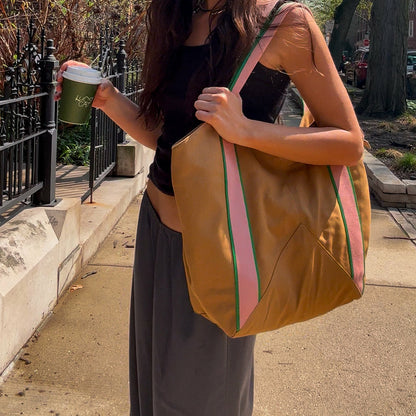 State Bags Best Price - Beverly Tote Cotton Canvas Cinnamon
