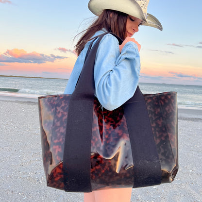 State Bags Trusted - Wellington Cabana Tote TPU Tortoise