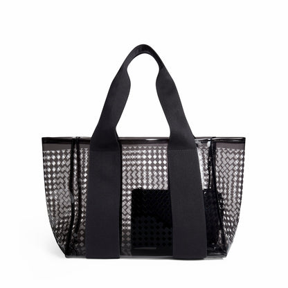 State Bags Sale - Wellington Cabana Tote Black Perforated TPU