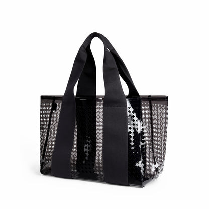 State Bags Sale - Wellington Cabana Tote Black Perforated TPU