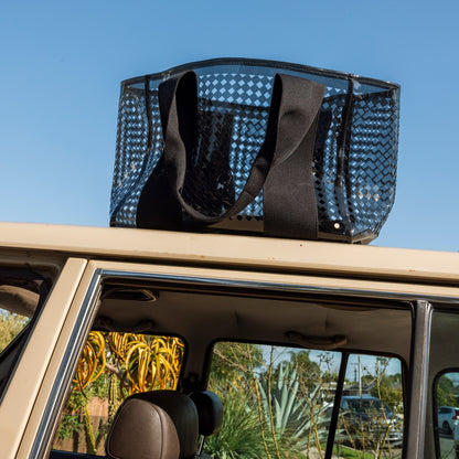 State Bags Sale - Wellington Cabana Tote Black Perforated TPU
