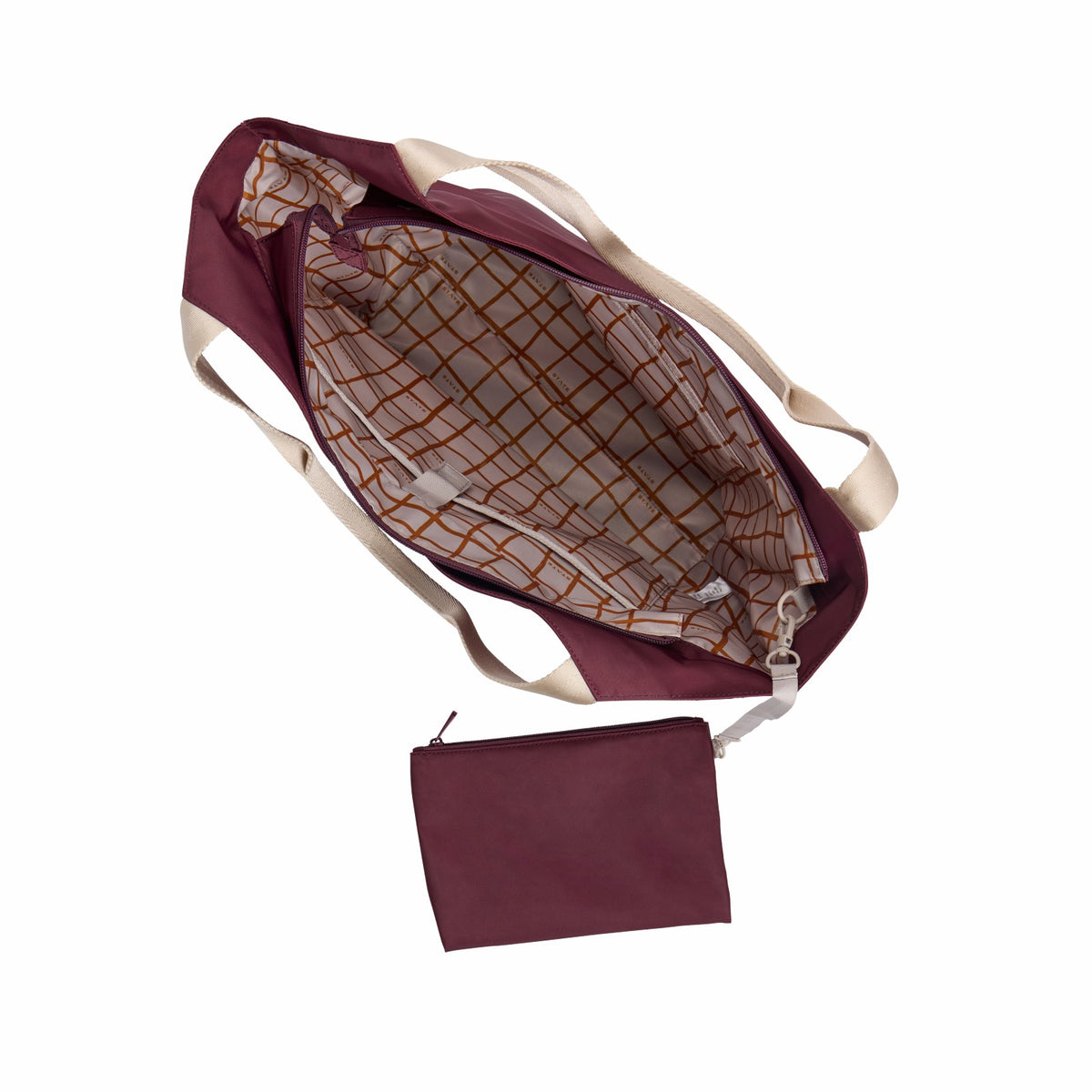 State Bags Special Offer - Beverly Tote Recycled Nylon Burgundy