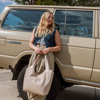 State Bags Exclusive - Beverly Tote Recycled Nylon Sand