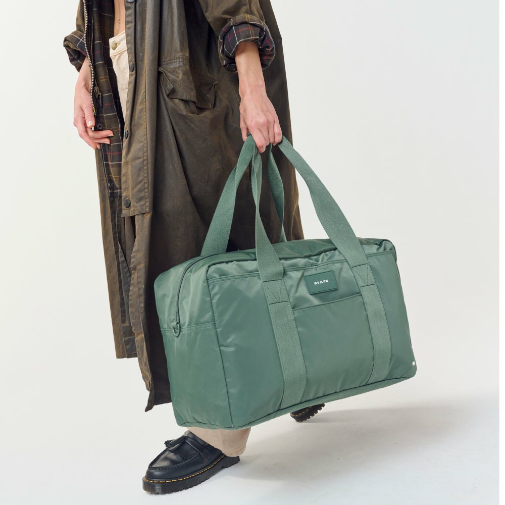 State Bags Trending - Wellington Weekender Nylon Olive