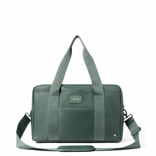State Bags Exclusive - Wellington Weekender Medium Nylon Olive