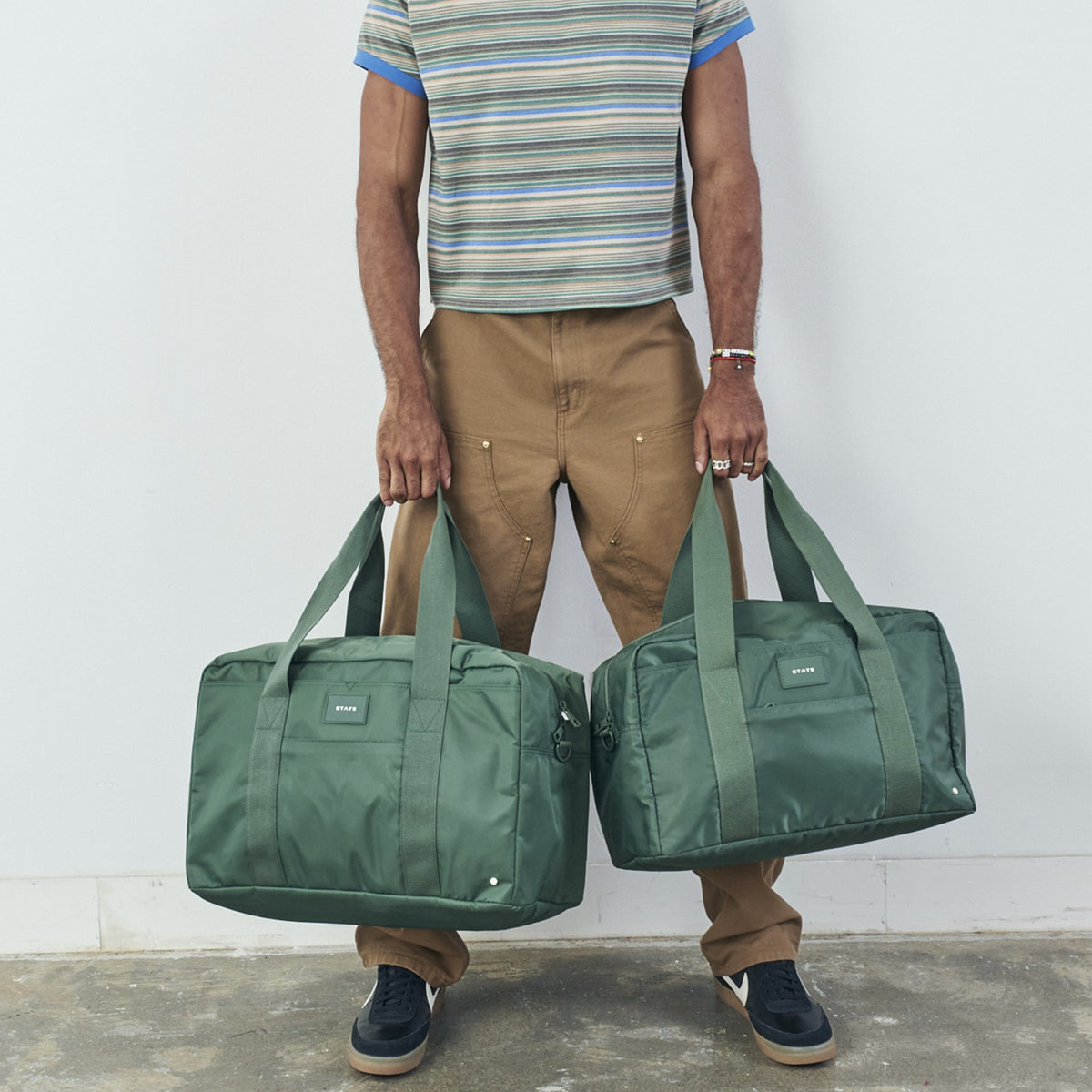 State Bags Exclusive - Wellington Weekender Medium Nylon Olive