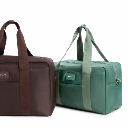 State Bags Exclusive - Wellington Weekender Medium Nylon Olive