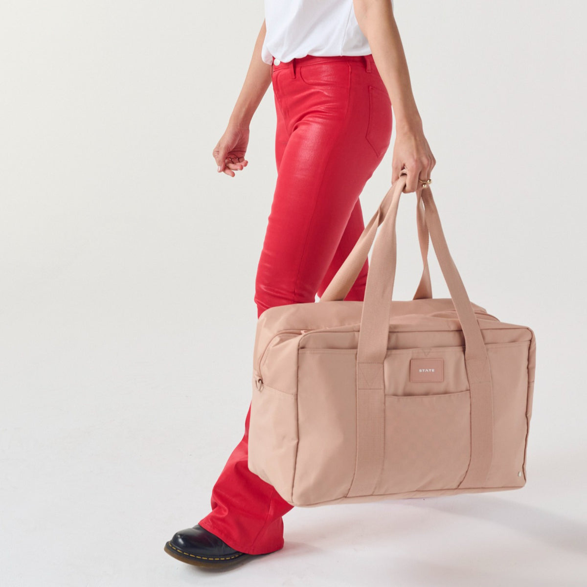 State Bags Trending - Wellington Weekender Nylon Latte