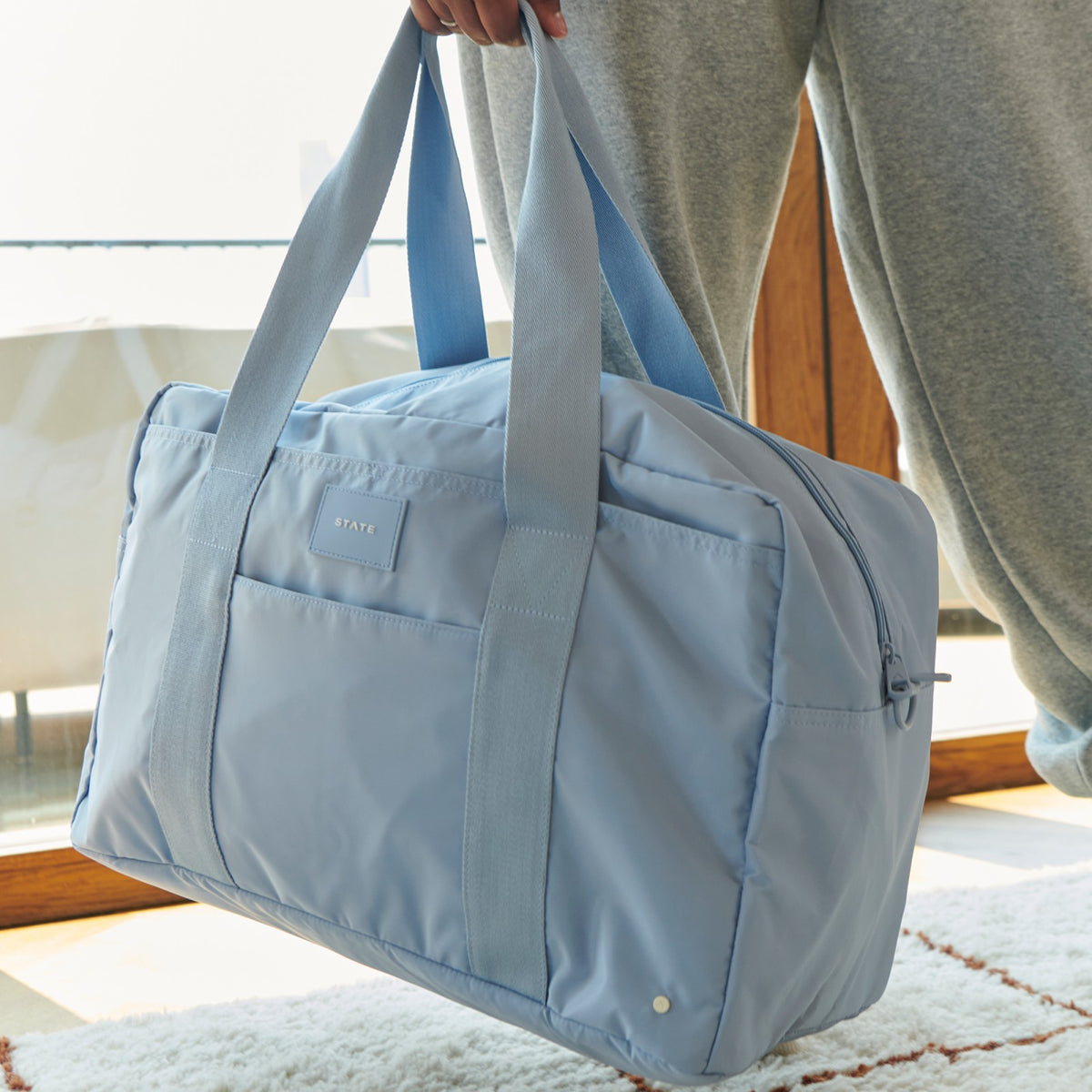State Bags Smart Buy - Wellington Weekender Nylon Ice Blue