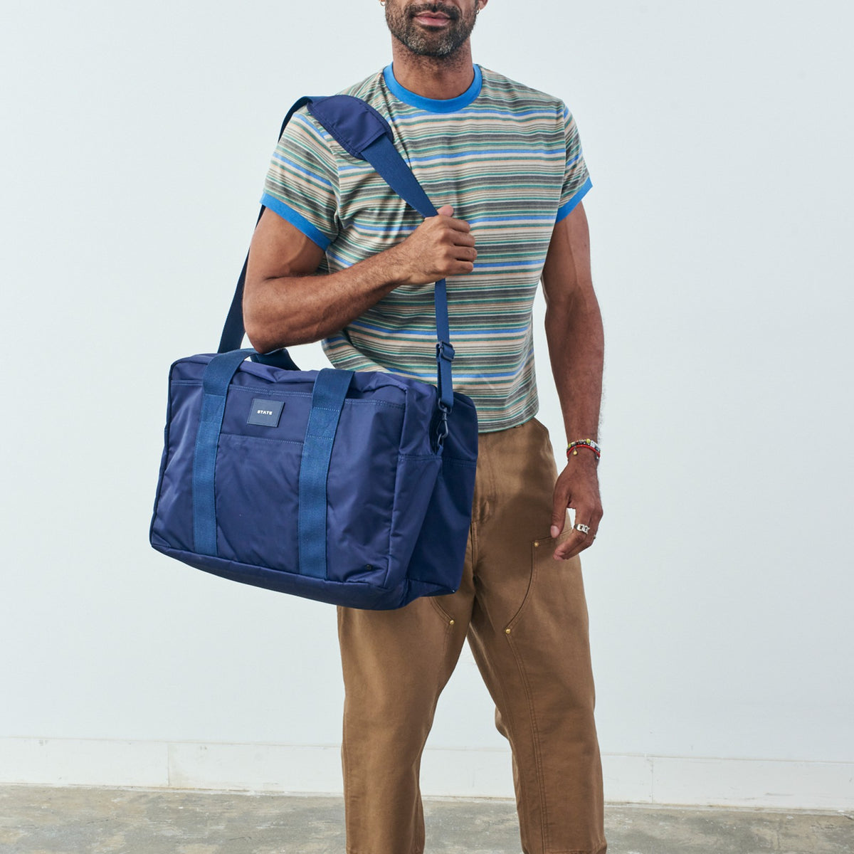 State Bags Trusted - Wellington Weekender Nylon Navy