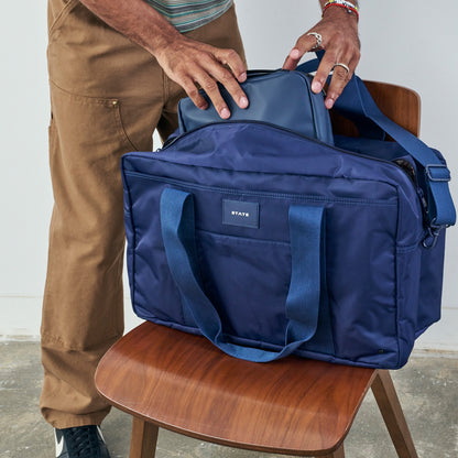 State Bags Trusted - Wellington Weekender Nylon Navy